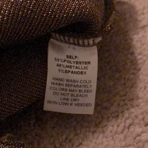 Metallic Gold Shaper Skirt LIKE NEW!! - Picture 7 of 8